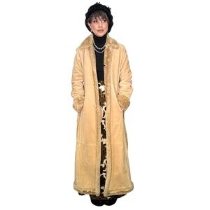 Vintage Floor length Sherpa coat